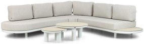 Hoek loungeset 5 personen Aluminium Wit Lifestyle Garden Furniture Harmonic