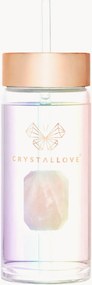 Waterfles Hologram Crystallove van rozenkwarts