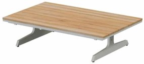 4 Seasons Outdoor Play 3 + 2-zits loungebank met salontafel 120 cm  Loungeset    houtkleur weerbestendig