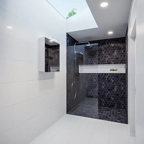 Mondiaz Cubb spiegelkast 50x70x16cm kleur talc met 1 deur