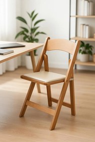 Pak 4 Wala houten klapstoelen in