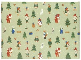 Placemat, GOTS bio-katoen, winterbos,  35 x 50 cm