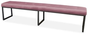 Eetkamerbank - Atlanta - stof Element roze 10 - 200 cm