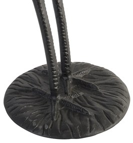 Vintage vloerlamp zwart met stoffen kap zwart - Animal Kraanvogel To Landelijk E27 Binnenverlichting Lamp