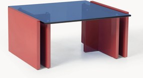 Salontafel Elam met glazen tafelblad