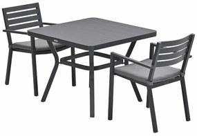 Garden Impressions Amarillo bistro tuinset 3-delig - Mina tuintafel 90x90 cm