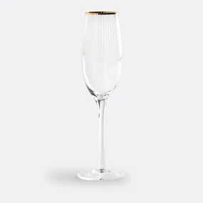 Set van 4 champagne glazen, Lurik