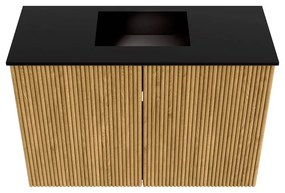 Mondiaz Joya 60cm toiletmeubel oak met wastafel faye midden 1 kraangat urban