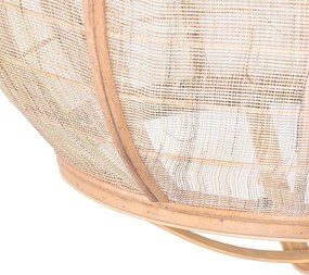 Smart hanglamp bruin 58 cm incl. Wifi G95 - Pascal