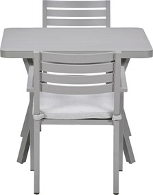 Garden Impressions Amarillo bistro tuinset 3-delig - Mina tuintafel 90x90 taupe