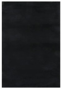 vidaXL Vloerkleed wasbaar zacht shaggy anti-slip 160x230 cm zwart