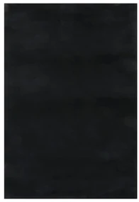 vidaXL Vloerkleed wasbaar zacht shaggy anti-slip 160x230 cm zwart