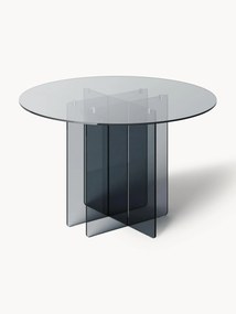 Ronde glazen eettafel Anouk, Ø 120 cm