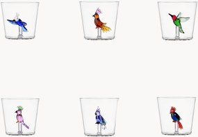 Handgemaakte borosilicaat glazen Talking Trees, 6-delig