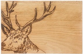Snijplank Stag van eikenhout