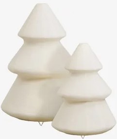 Set Van 2 Verlichte Kerstbomen Van Linnen Roulmi Beige – Linnen - Sklum