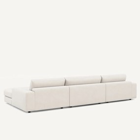 5-zits panoramabank fluweel chenille, Skander