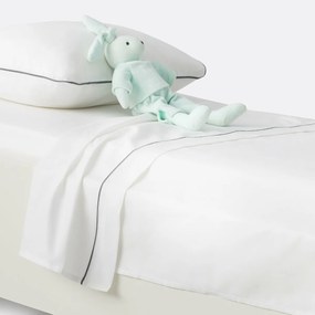 Plat laken in effen katoen, voor baby