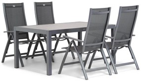 Tuinset 4 personen 164 cm Aluminium/Textileen /Aluminium/textileen Grijs Hartman Royal