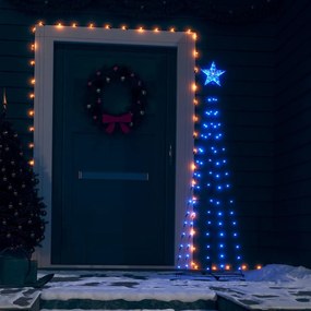 vidaXL Kegelkerstboom 70 LED's 50x120 cm blauw