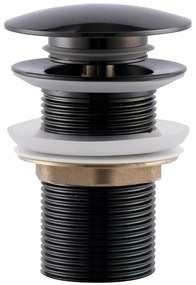Saniclear Scarro afvoerplug / clickwaste verouderd ijzer - gunmetal