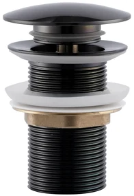 Saniclear Scarro afvoerplug / clickwaste verouderd ijzer - gunmetal