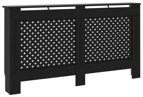 vidaXL Radiatorombouw 152x19x81 cm MDF zwart