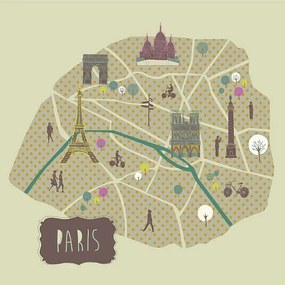 Ilustratie Paris, LavandaPrint
