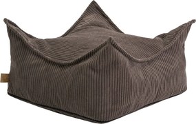 Vierkante Kinderpoef Aesthetic Rib - Bruin