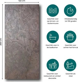 Natuursteen Translucent Multicolor 260x120x0,2cm | Paneli Natuursteen Wandpanelen