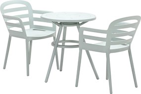 Garden Impressions Mira balkonset 3-delig - Faria tuintafel Ø60 cm - olijf