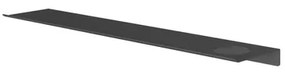 Hotbath &MORE Planchet - 60cm - inclusief bevestigings rails - 1 uitsparing - voor zeepdispenser of beker - Geborsteld zwart PVD SH060HMBP