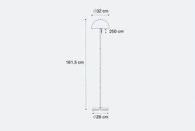 Buiten Vloerlamp Mushroom Donkerbrons Oplaadbaar - Keira Kunststof /Staal Taupe
