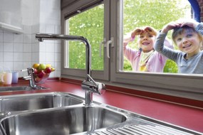 Grohe Minta keukenkraan met uittrekbare handdouche dualspray chroom