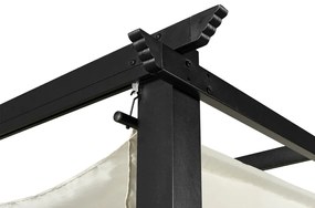 Vrijstaande terraspergola Tenerife 3x6 m crème