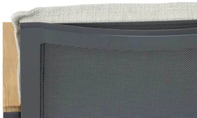Tuinstoel Aluminium/teak Grijs-antraciet Hartman Lino