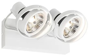 Moderne plafondspot wit 2-lichts GU10 70mm - Master