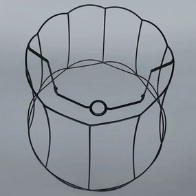 Set van 2 retro hanglampen zwart 50 cm - Granny Frame