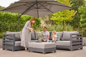 Loungeset 5 personen Aluminium Grijs Santika Furniture Santika Phantom