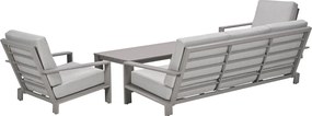 Garden Impressions Coba stoel-bank loungeset 4-delig - taupe