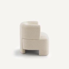 Fauteuil klein model, bouclette stof, Darrel