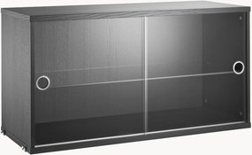 Displaykast String System met draaideuren van glas
