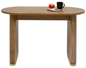 Kare Design Grace Ovaal Bureau Mangohout Messing - 110 X 55cm.