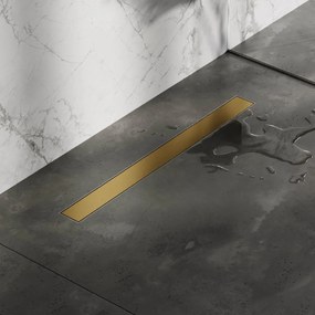 Brauer los multifunctioneel tegelinlegrooster 80cm geborsteld goud PVD