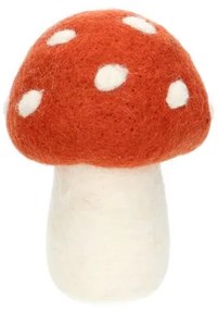 Grote paddenstoel, vilt, rood, ca. 14 cm
