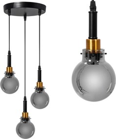 Hanglamp APP1125-3CP Zwart Goud