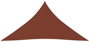 vidaXL Zonnescherm driehoekig 6x6x6 m oxford stof terracottakleurig