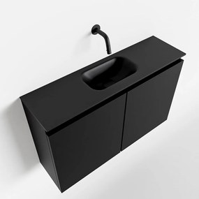 Mondiaz Ture 80cm toiletmeubel urban met wastafel urban midden geen kraangat