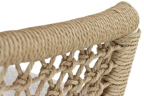 Coco Bali Barstoel Aluminium/Rope Taupe