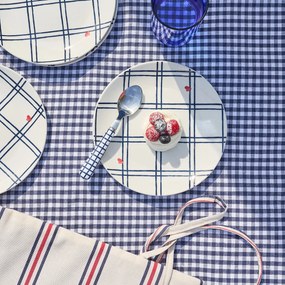 Set van 4 dessertborden in porselein Aline